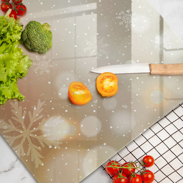 Tagliere in vetro Fiocchi di neve