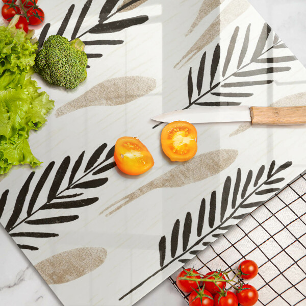 Tagliere in vetro Piante bohémien