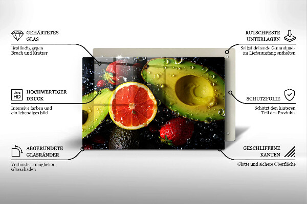 Tagliere in vetro Frutta e verdura