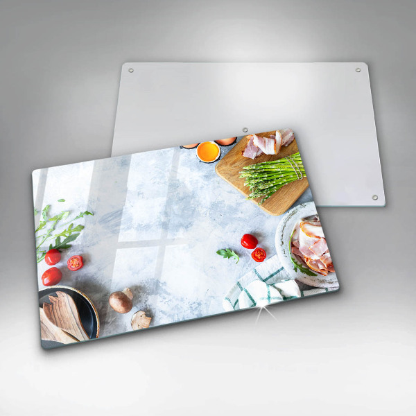 Tagliere in vetro Ingredienti in cucina