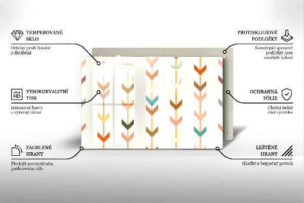Tagliere in vetro Elementi geometrici