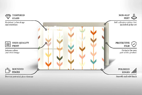 Tagliere in vetro Elementi geometrici