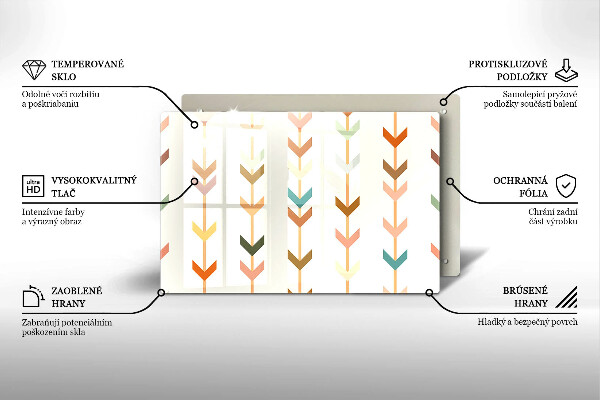 Tagliere in vetro Elementi geometrici