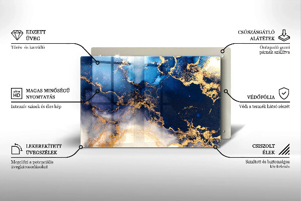 Tagliere in vetro Astrazione del marmo