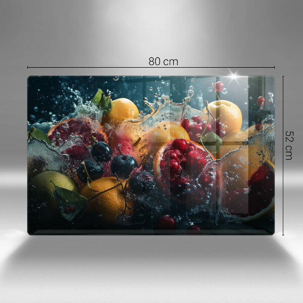 Tagliere in vetro Frutta in acqua