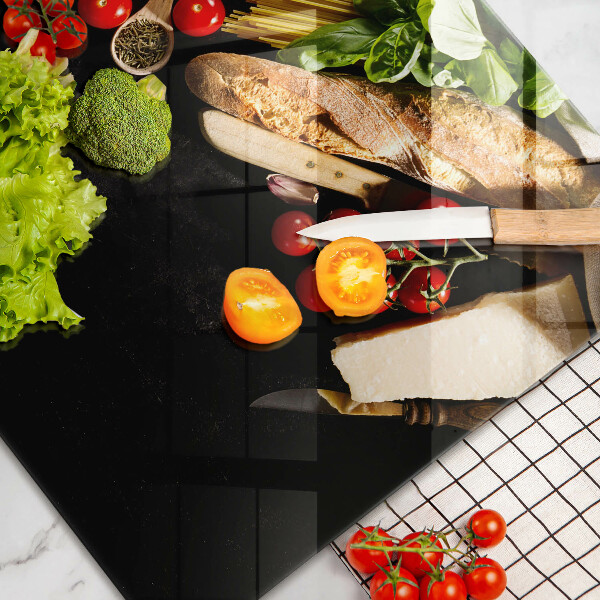 Tagliere in vetro Ingredienti e spezie italiani