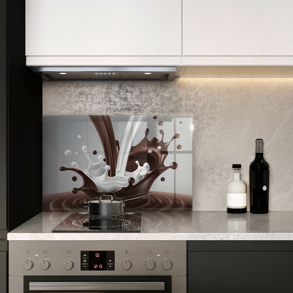 Tagliere in vetro Latte e cioccolato