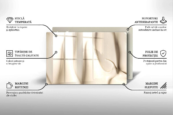 Tagliere in vetro Gelato cremoso