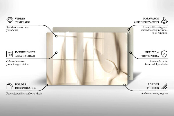 Tagliere in vetro Gelato cremoso