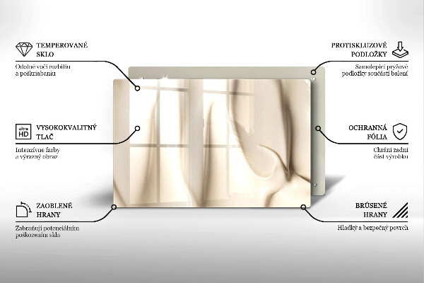 Tagliere in vetro Gelato cremoso