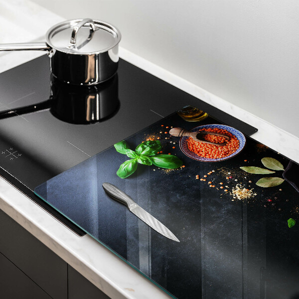 Tagliere in vetro Ciotole di spezie