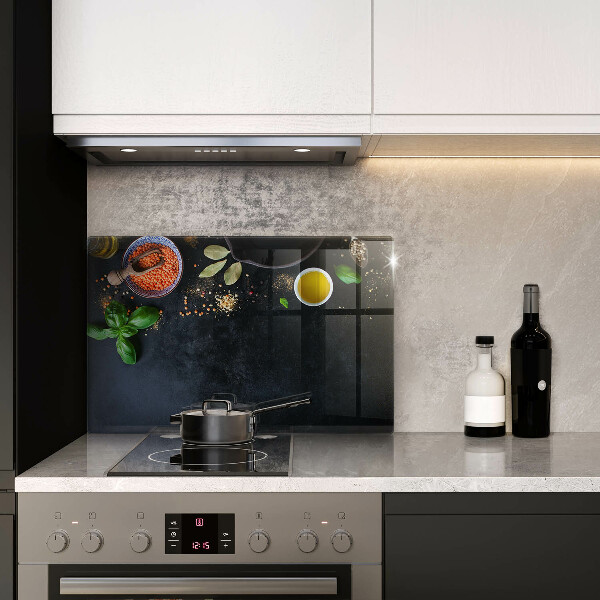 Tagliere in vetro Ciotole di spezie