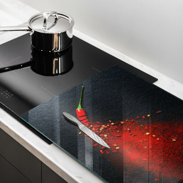 Tagliere in vetro temperato Peperoncino