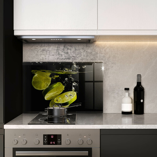 Tagliere in vetro Limette in acqua