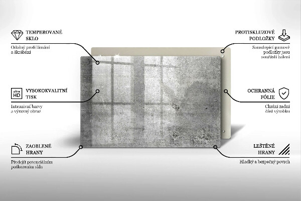 Tagliere in vetro Struttura concreta