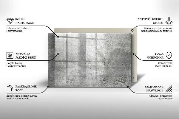 Tagliere in vetro Struttura concreta
