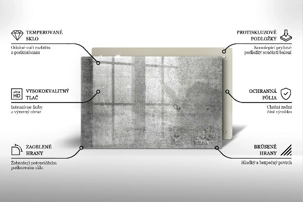 Tagliere in vetro Struttura concreta