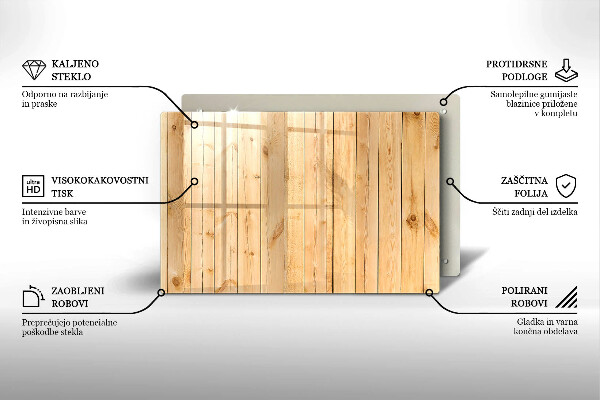 Tagliere in vetro Tavole di legno delicate