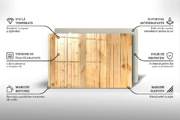 Tagliere in vetro Tavole di legno delicate