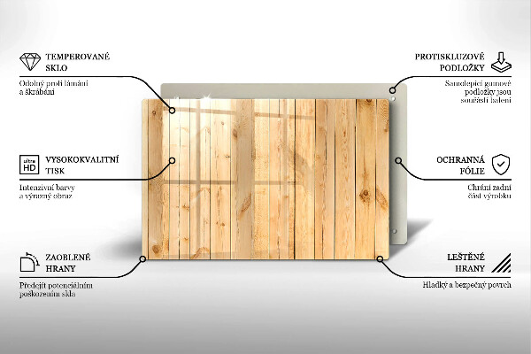 Tagliere in vetro Tavole di legno delicate