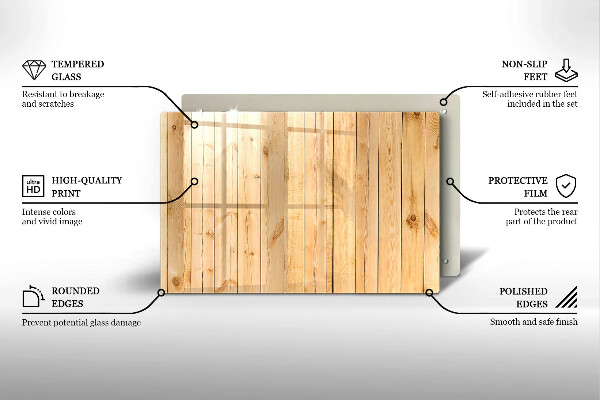 Tagliere in vetro Tavole di legno delicate