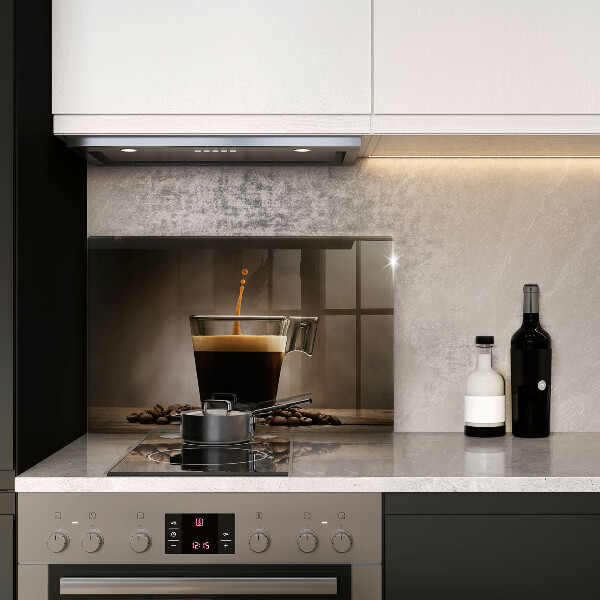 Tagliere in vetro Vetro e chicchi di caffè