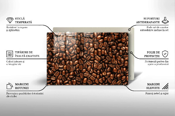 Tagliere in vetro Chicchi di caffè