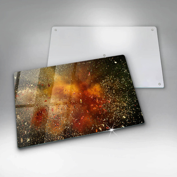 Tagliere in vetro Spezie colorate