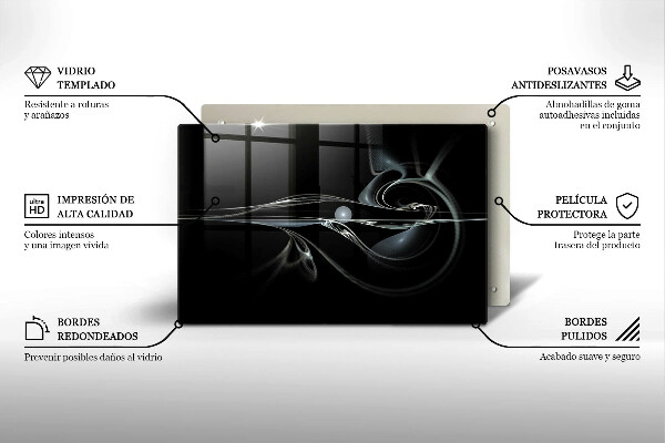 Tagliere in vetro temperato Astrazione moderna