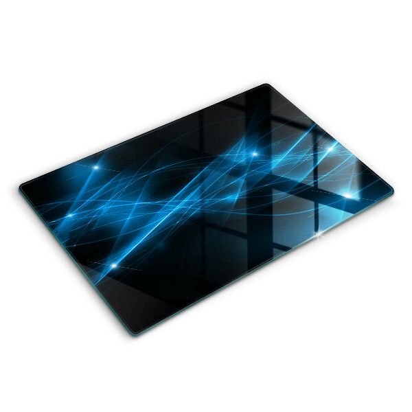Tagliere in vetro temperato Fumo blu astratto
