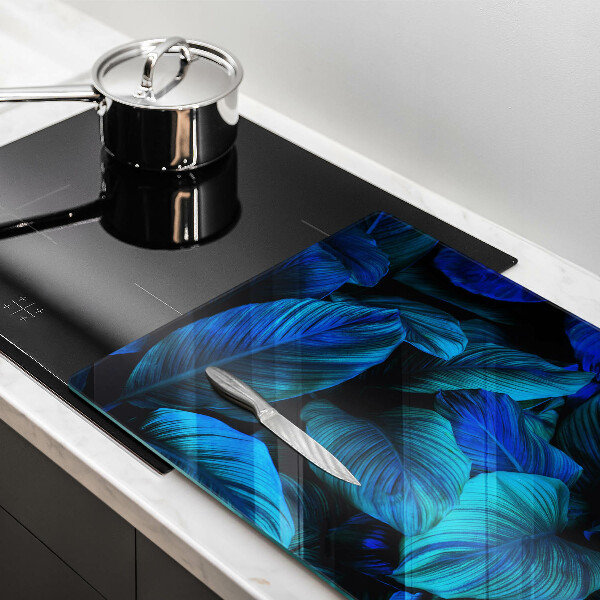 Tagliere in vetro temperato Foglie della vegetazione della giungla