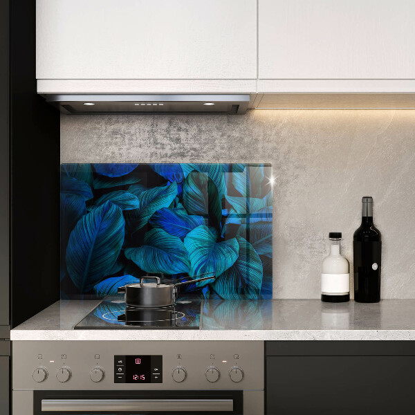 Tagliere in vetro temperato Foglie della vegetazione della giungla