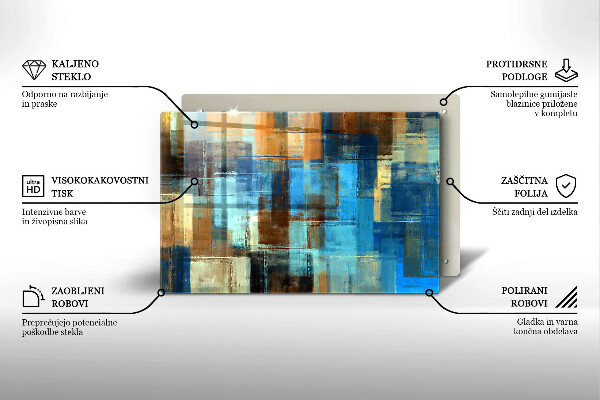 Tagliere in vetro temperato Sfondo dipinto