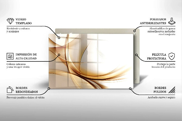 Tagliere in vetro temperato Forme astratte