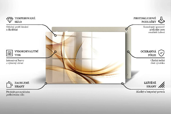 Tagliere in vetro temperato Forme astratte
