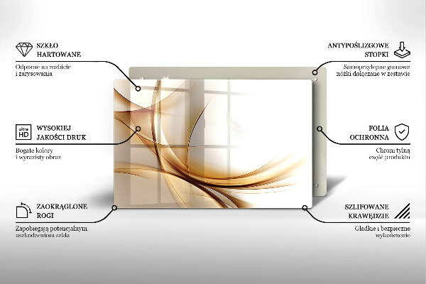 Tagliere in vetro temperato Forme astratte