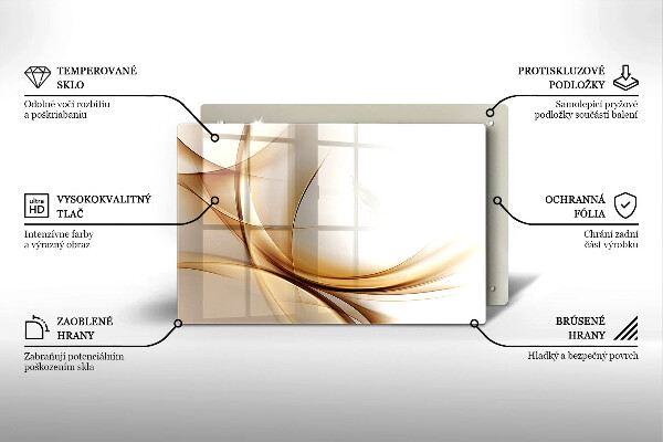 Tagliere in vetro temperato Forme astratte