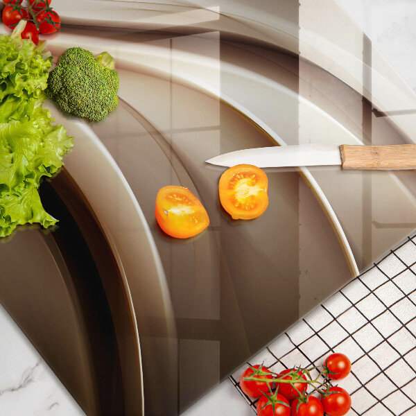 Tagliere in vetro temperato Linee delicate di astrazione