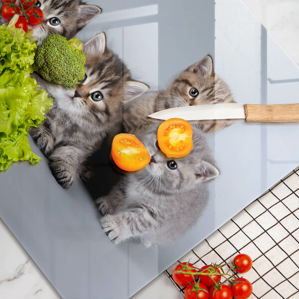 Tagliere in vetro temperato Piccoli e dolci gattini