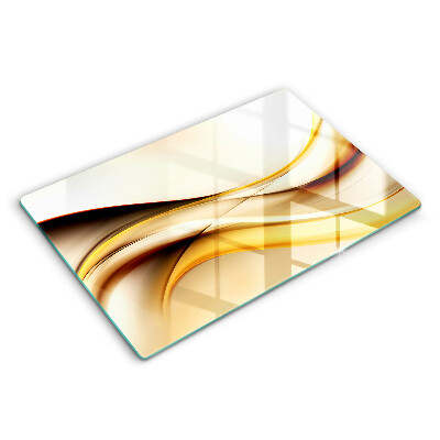 Tagliere in vetro temperato Linee di fumo astratte