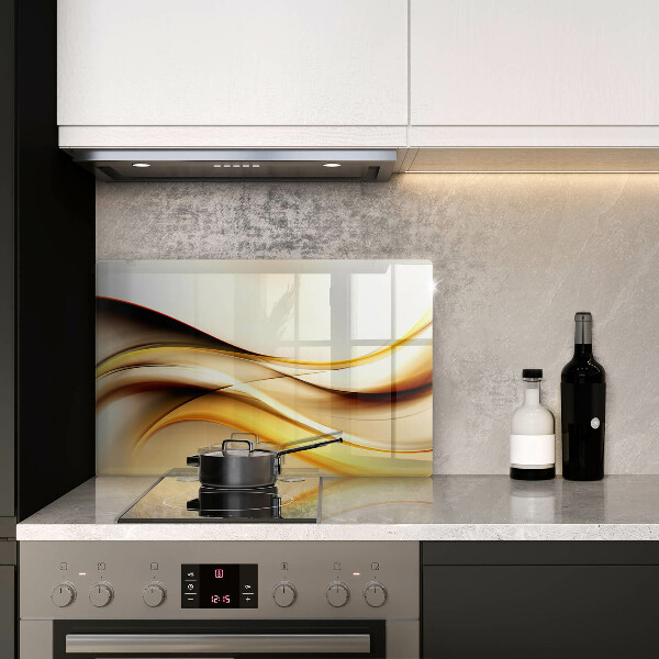 Tagliere in vetro temperato Linee di fumo astratte