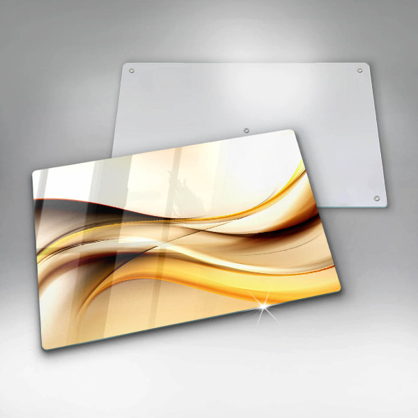 Tagliere in vetro temperato Linee di fumo astratte