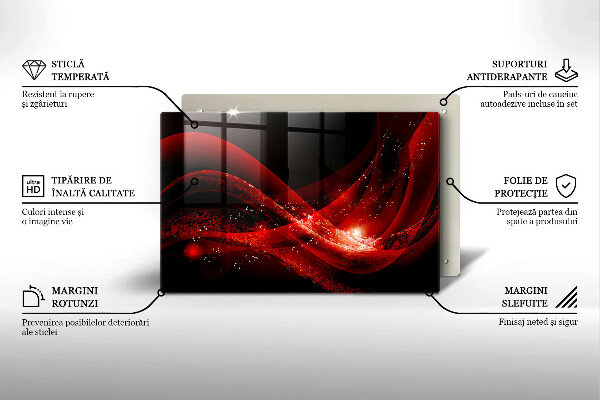 Tagliere in vetro temperato Astrazione moderna
