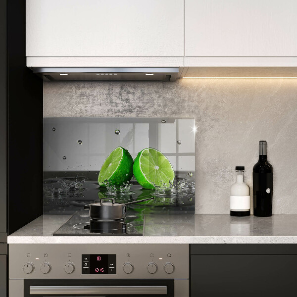 Tagliere in vetro temperato Lime succosi e acqua