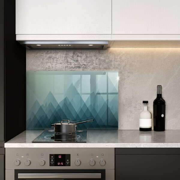 Tagliere in vetro temperato Montagne astratte