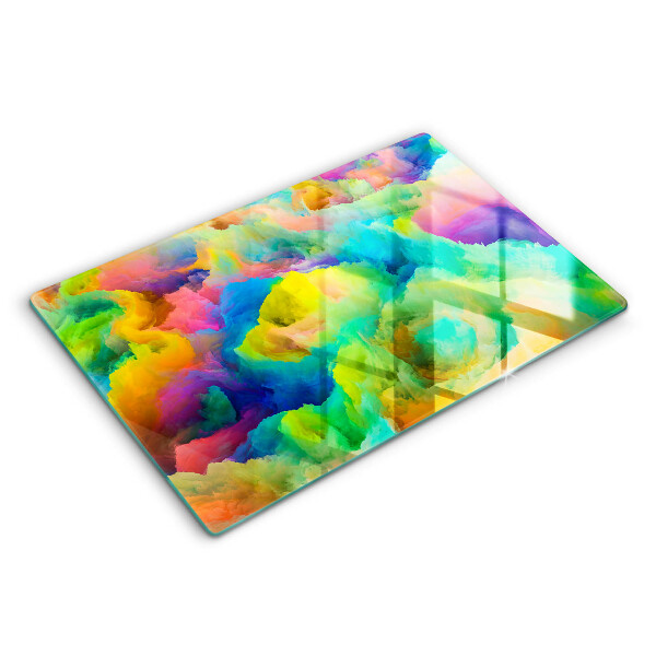 Tagliere in vetro temperato Astrazione colorata