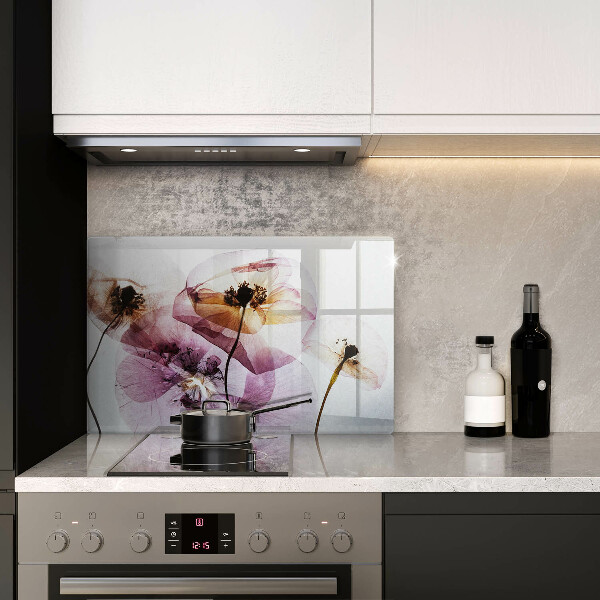 Tagliere in vetro Fiori delicati