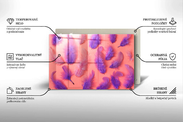 Tagliere in vetro Piume soffici