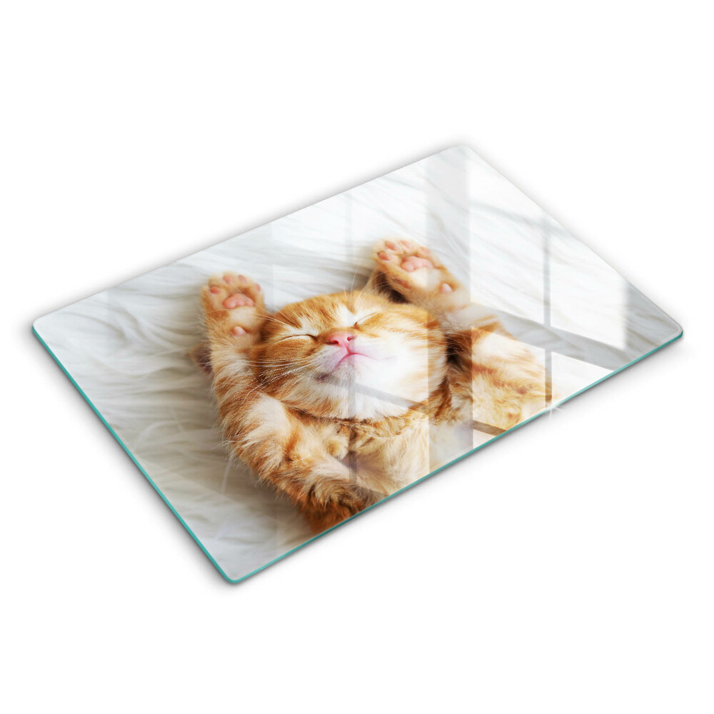Tagliere in vetro temperato Piccolo gattino carino