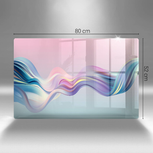 Tagliere in vetro Astrazione pastello